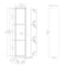 Alfi Brand 8 x 36 Brushed SS Vertical Triple Shelf Bath Shower Niche ABN0836-BSS - alternate 5